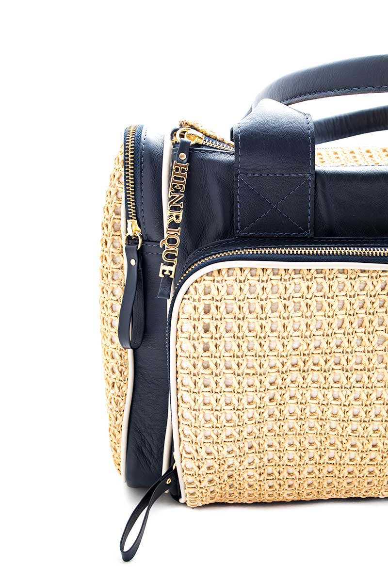 Bolsa Maternidade Azul Marinho c/ Off-White