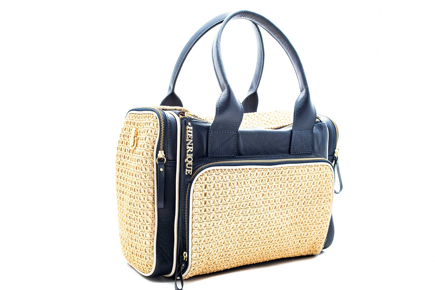 Bolsa Maternidade Azul Marinho c/ Off-White