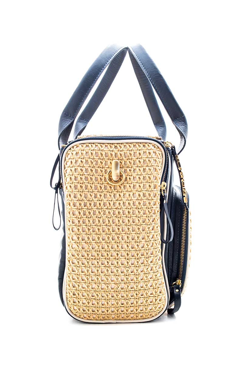 Bolsa Maternidade Azul Marinho c/ Off-White