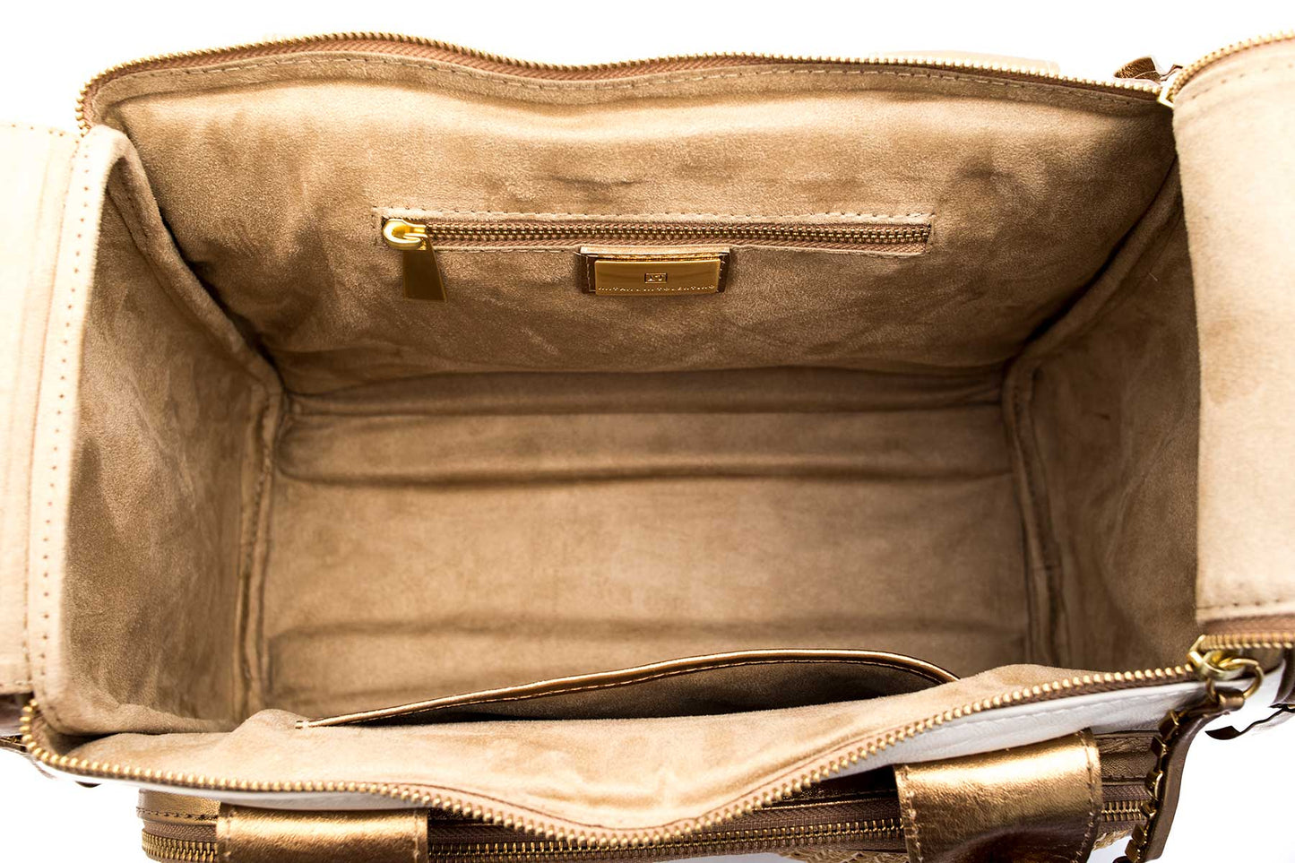 Bolsa Maternidade Bronze c/ Off-White