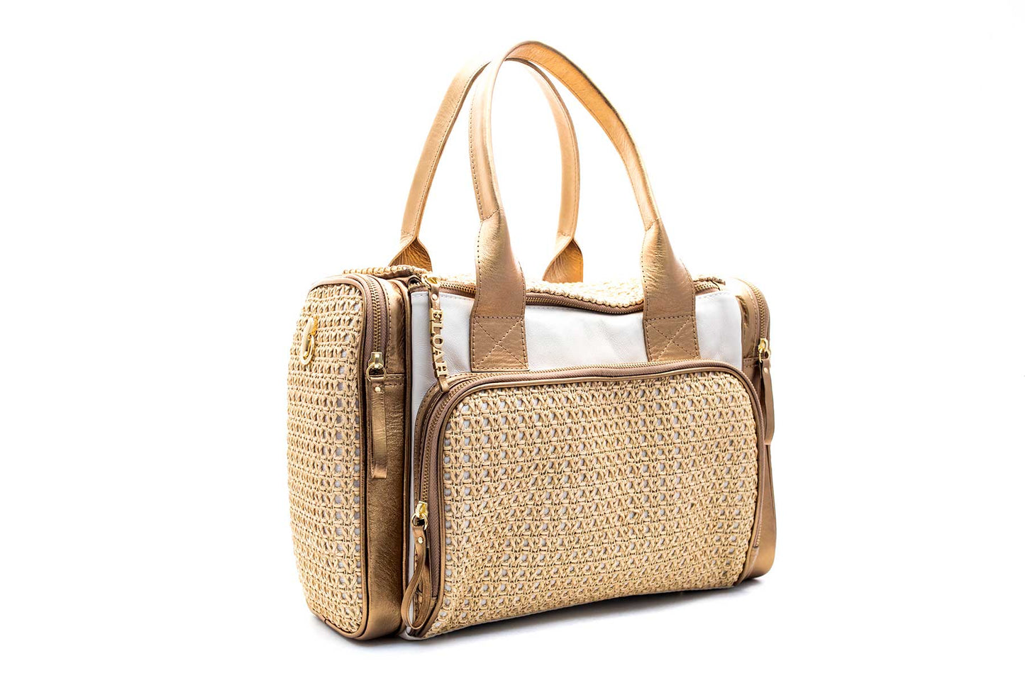 Bolsa Maternidade Bronze c/ Off-White