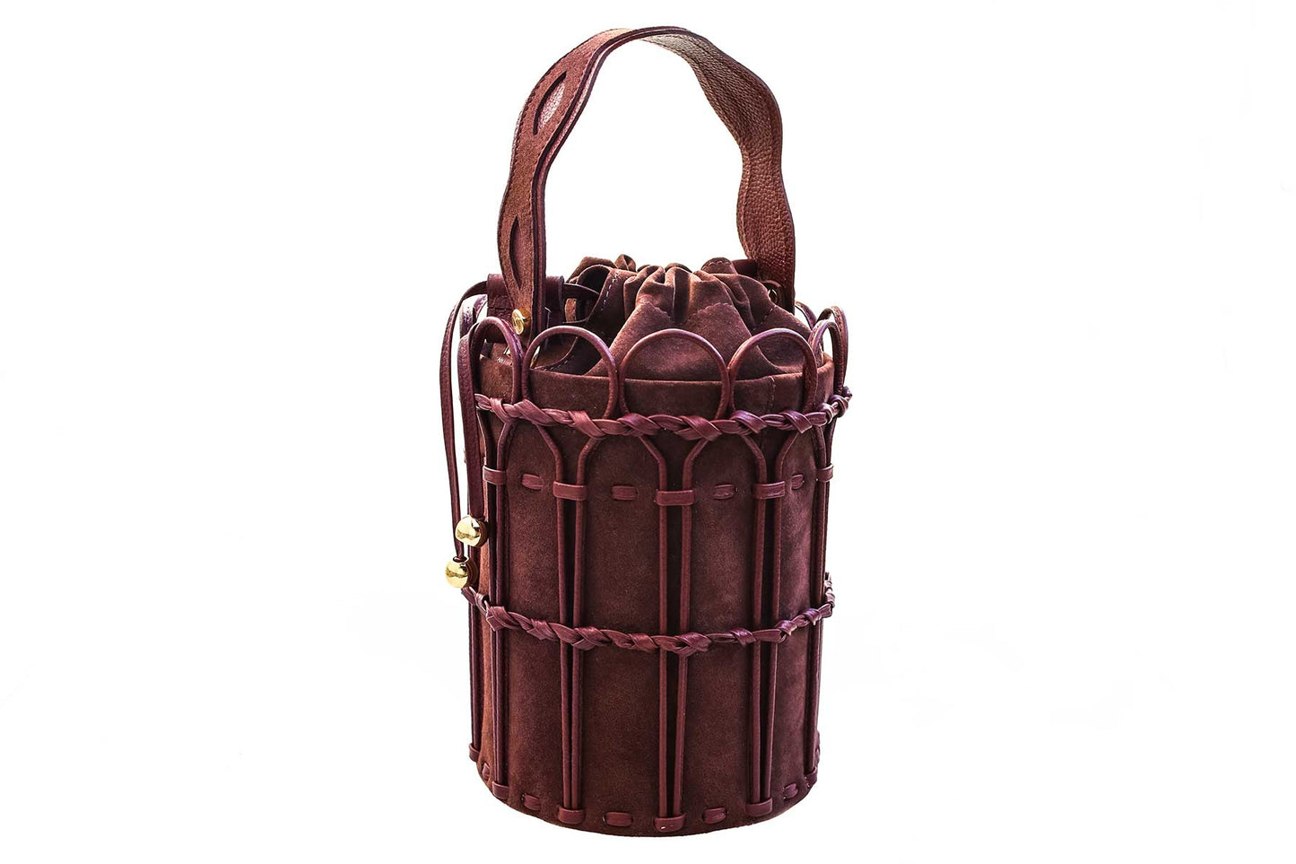 Bolsa Allegra Camurça Bordô
