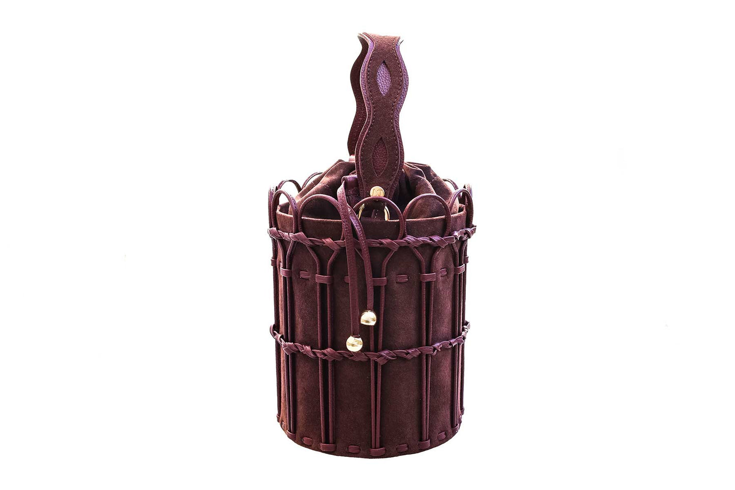 Bolsa Allegra Camurça Bordô