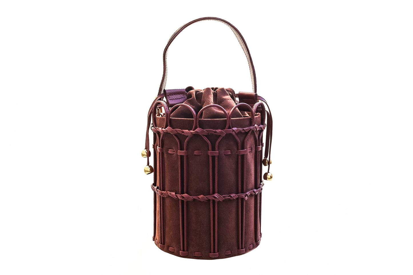 Bolsa Allegra Camurça Bordô