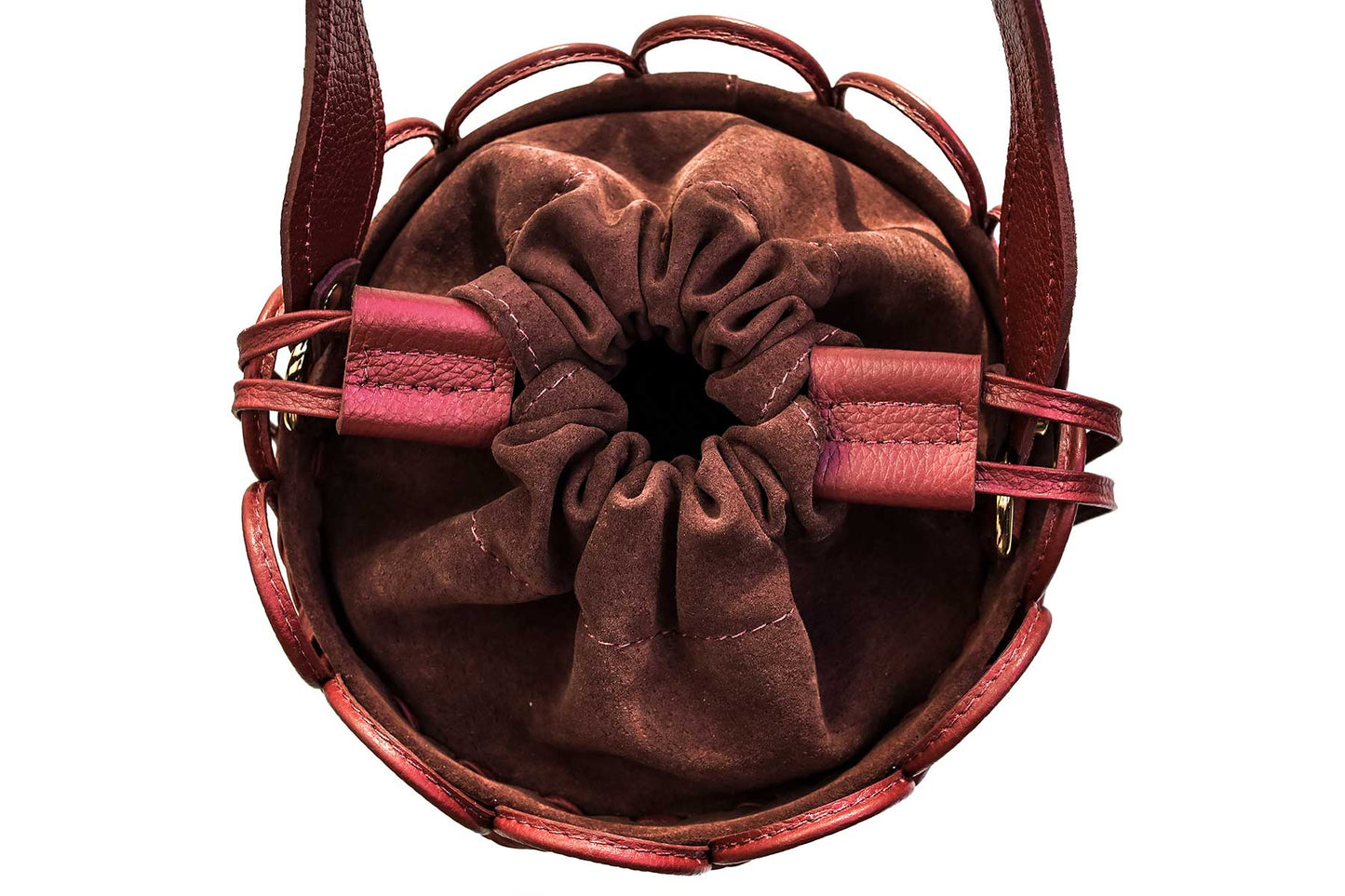 Bolsa Allegra Camurça Bordô