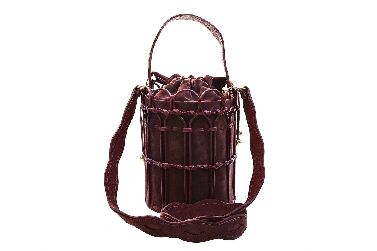 Bolsa Allegra Camurça Bordô