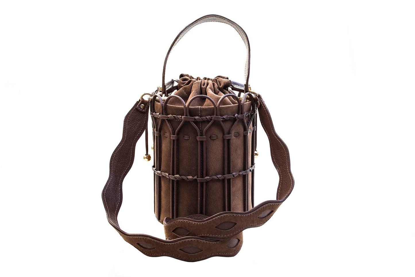 Bolsa Allegra Camurça Caramelo