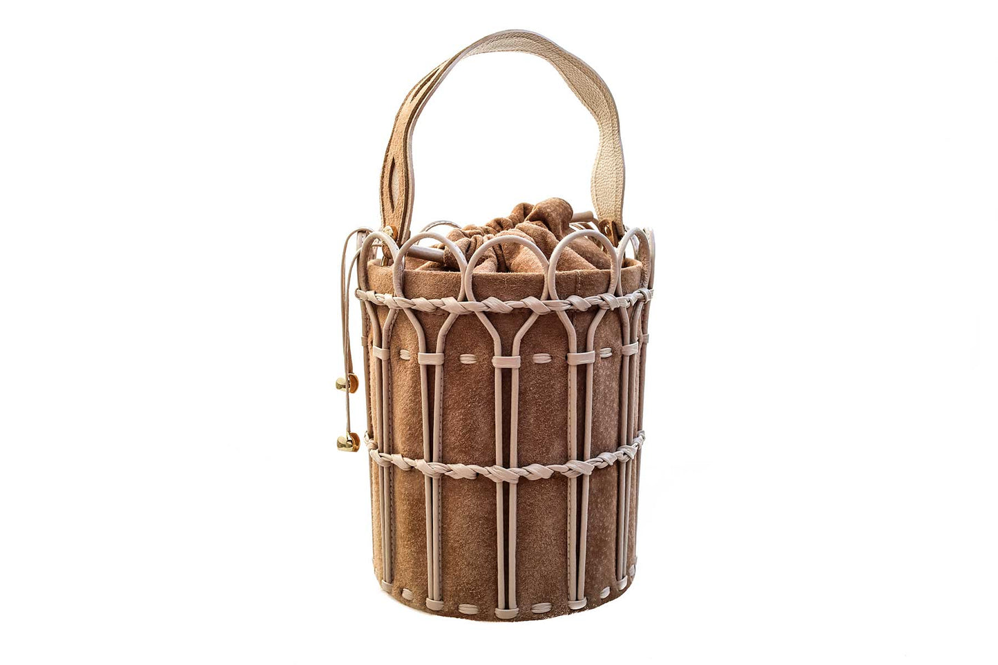 Bolsa Allegra Camurça Creme