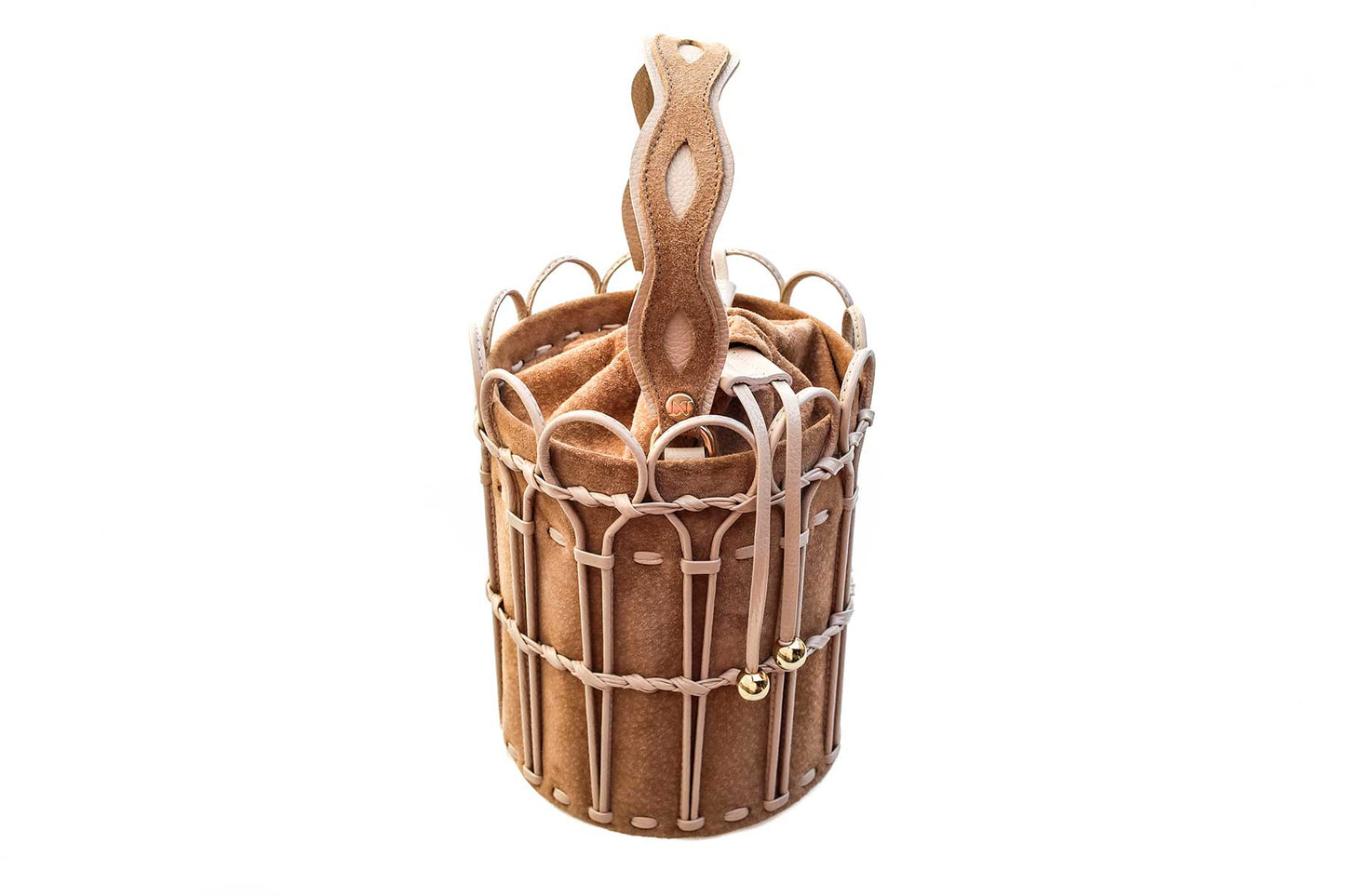 Bolsa Allegra Camurça Creme