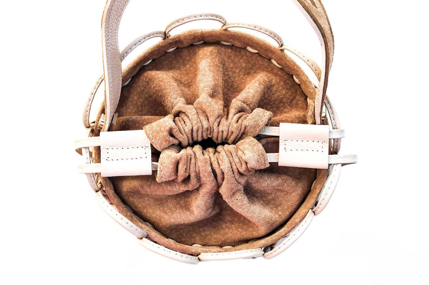 Bolsa Allegra Camurça Creme