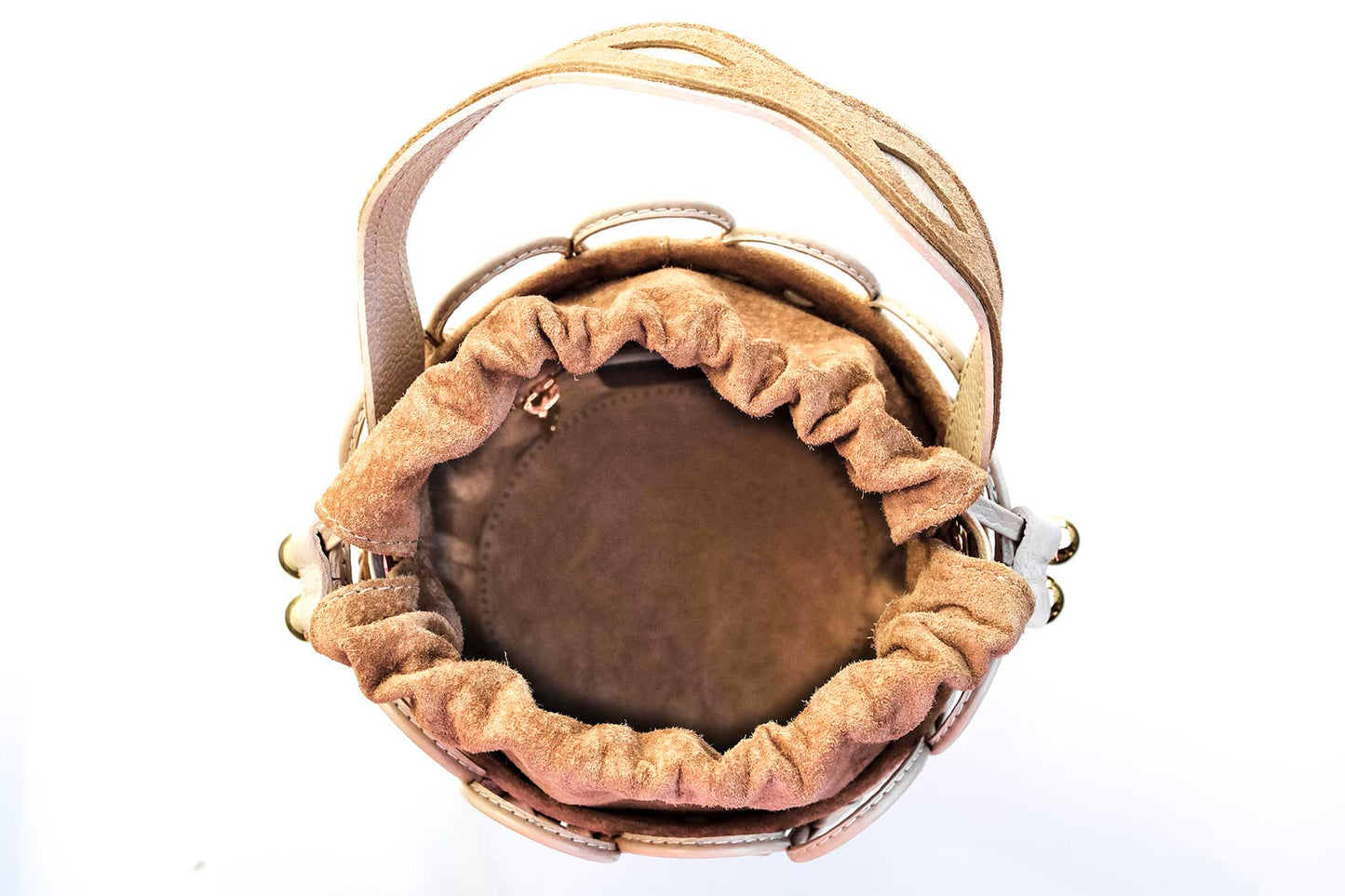 Bolsa Allegra Camurça Creme