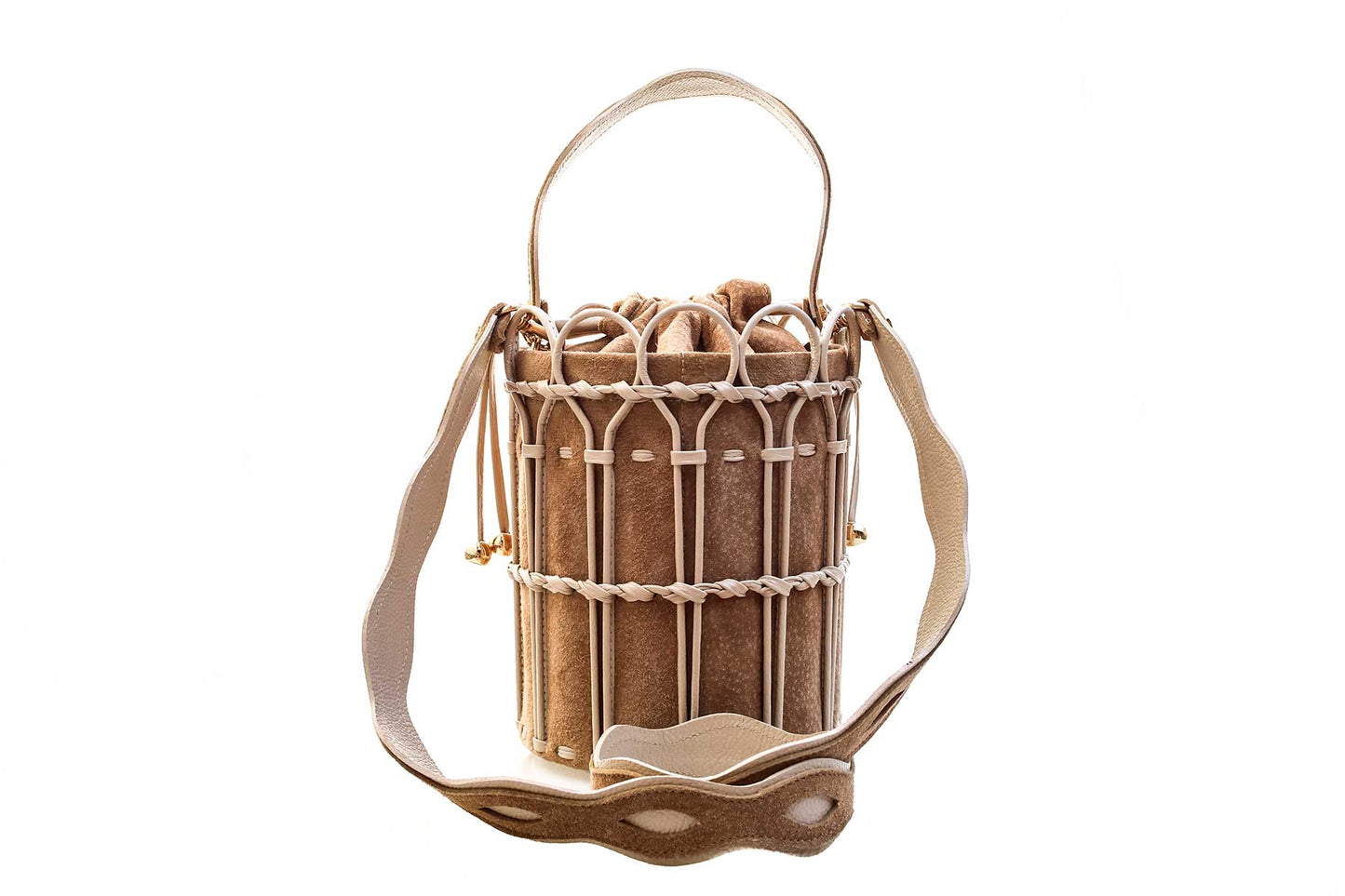Bolsa Allegra Camurça Creme