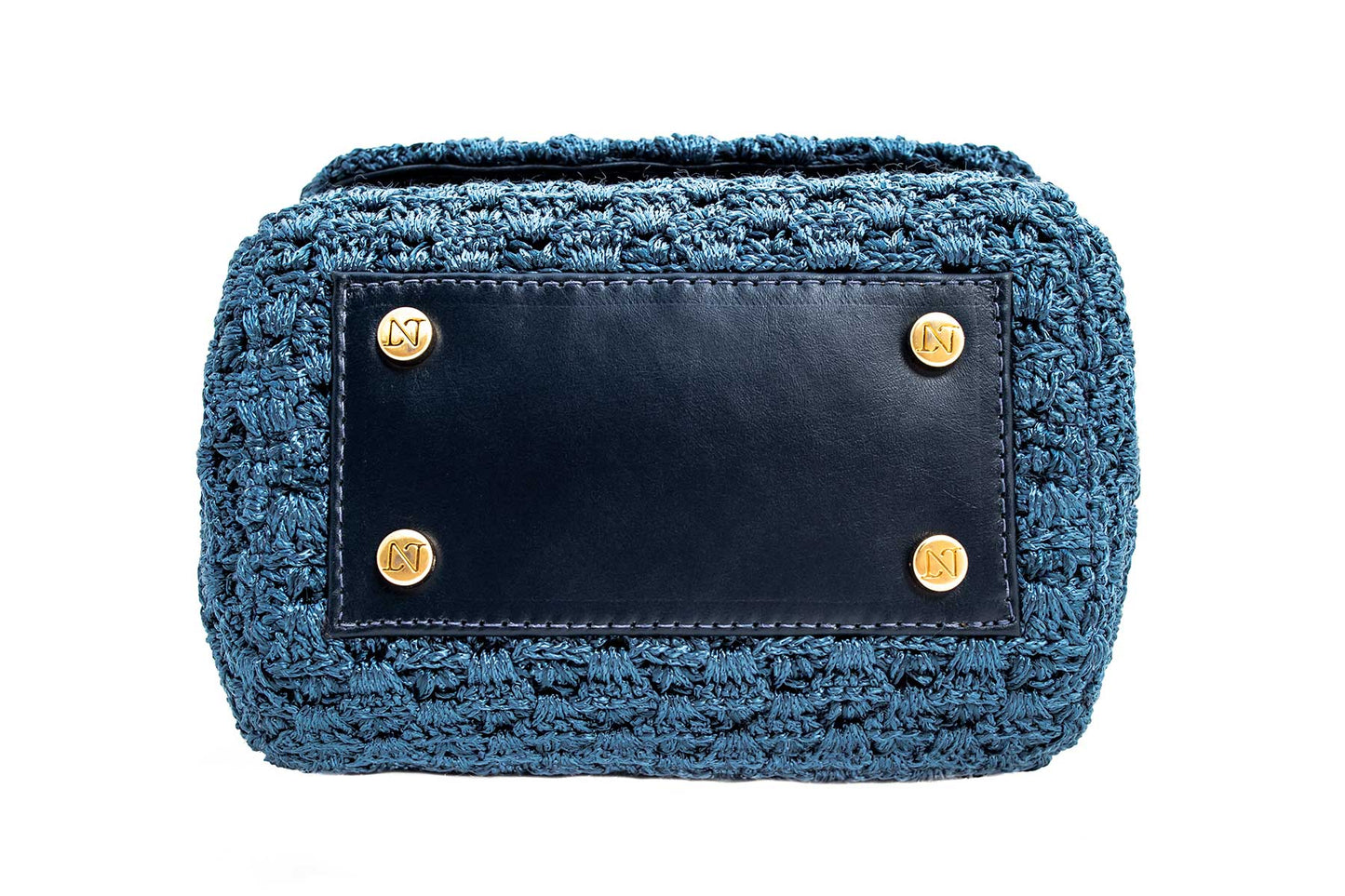 Bolsa Fabiana Mini Crochê Azul