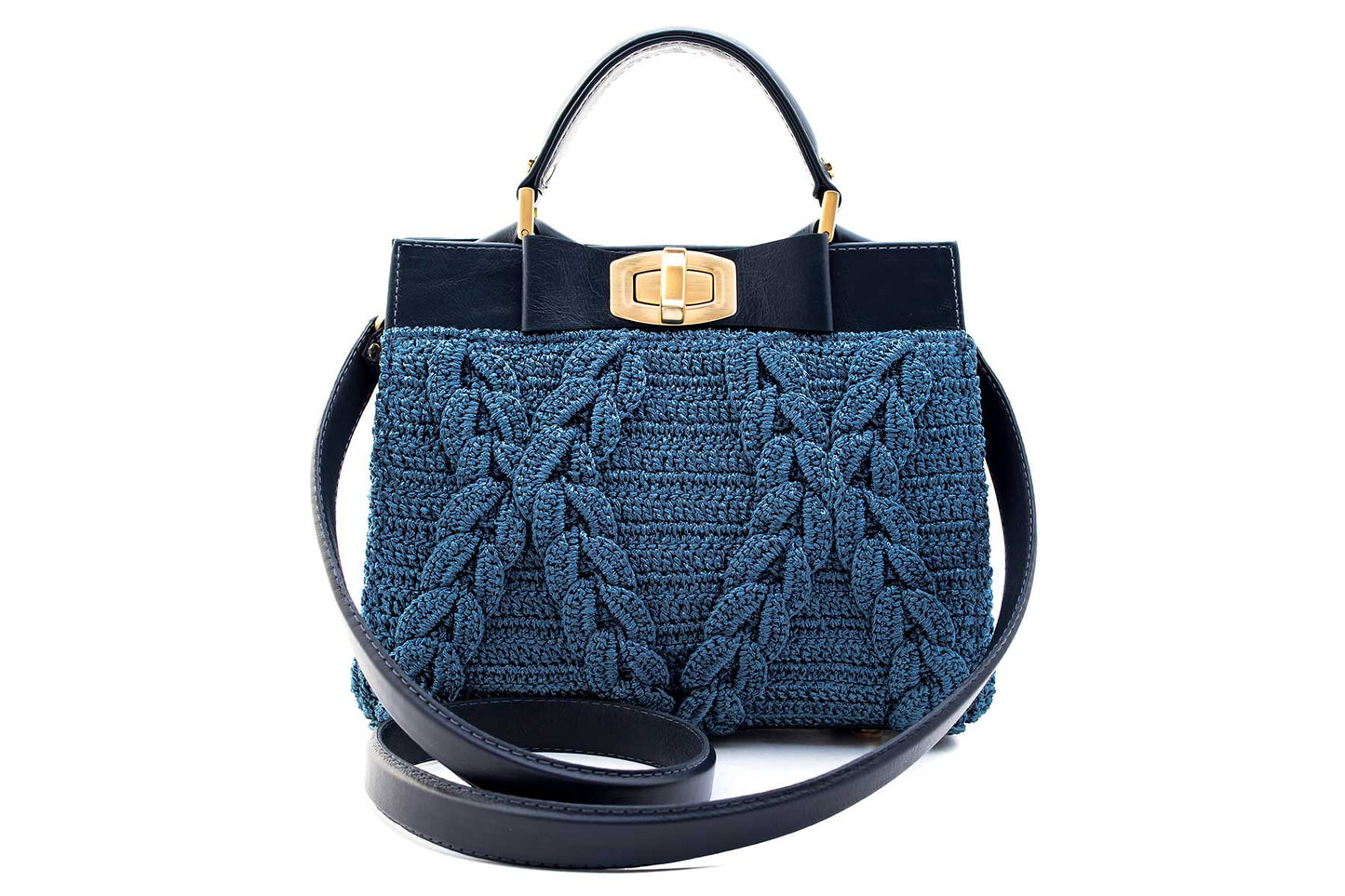 Bolsa Lia Crochê Azul