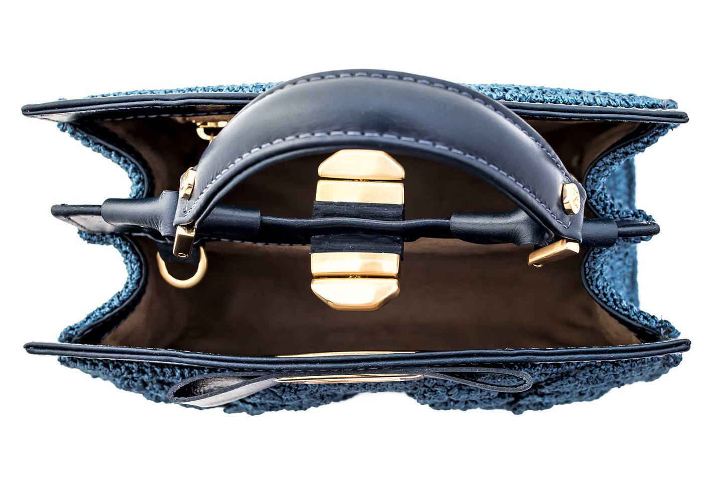 Bolsa Lia Crochê Azul