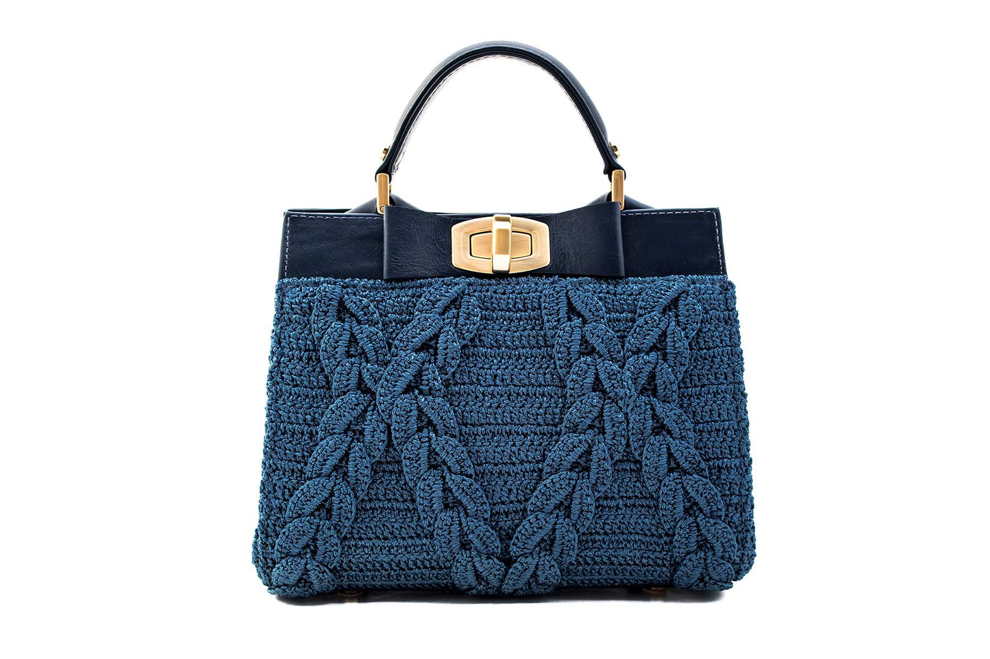 Bolsa Lia Crochê Azul