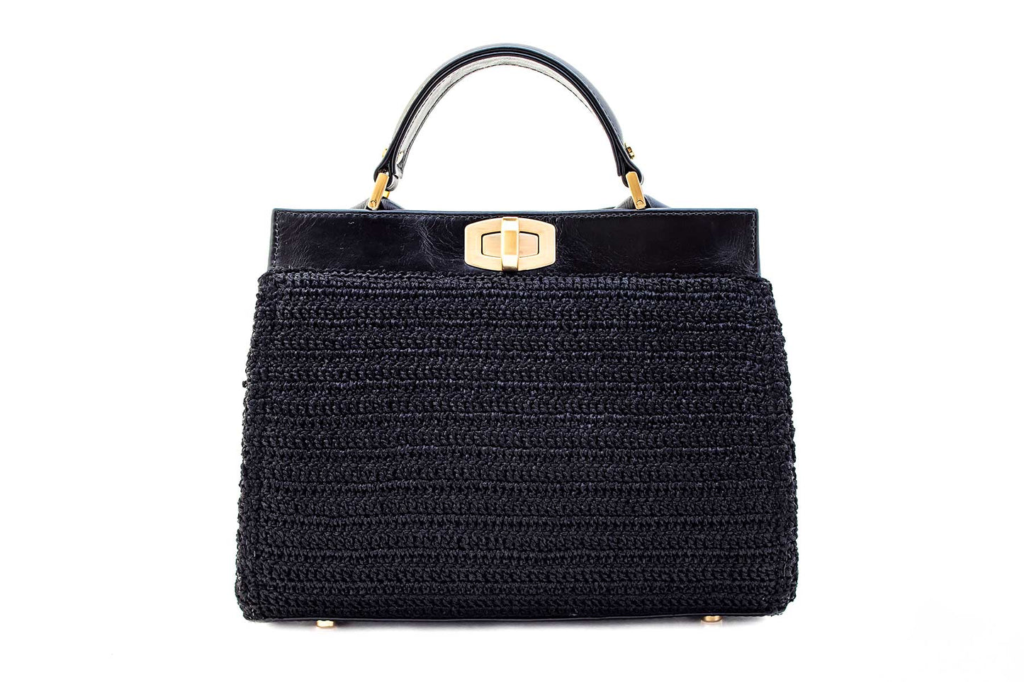 Bolsa Lia Crochê Preta