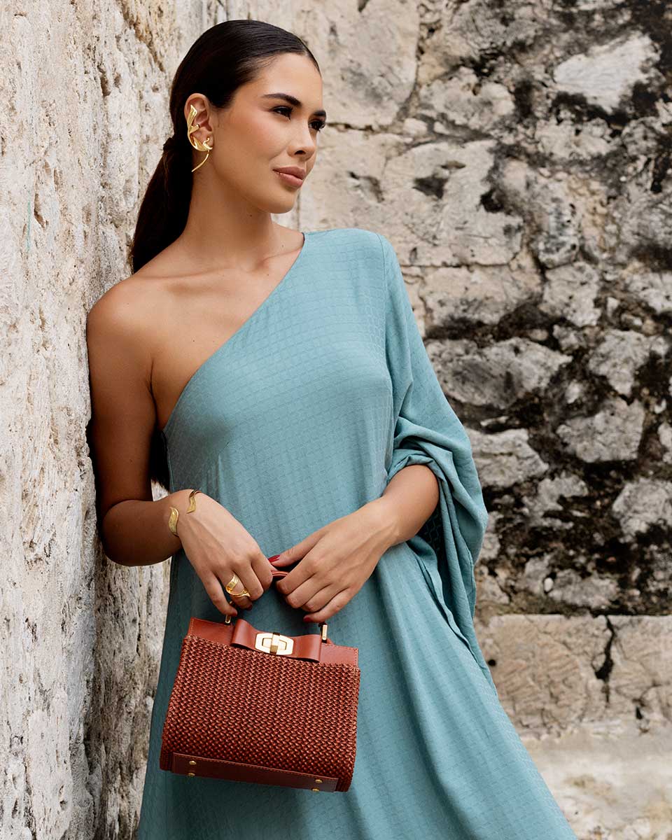 Bolsa Lia Mini Canela