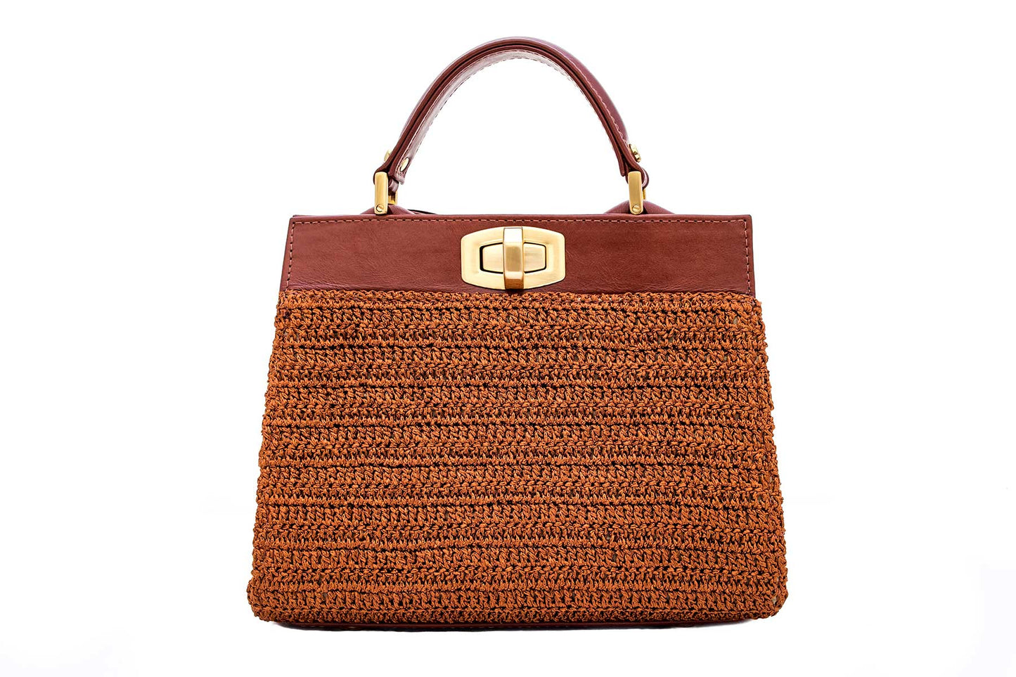 Bolsa Lia Crochê Canela