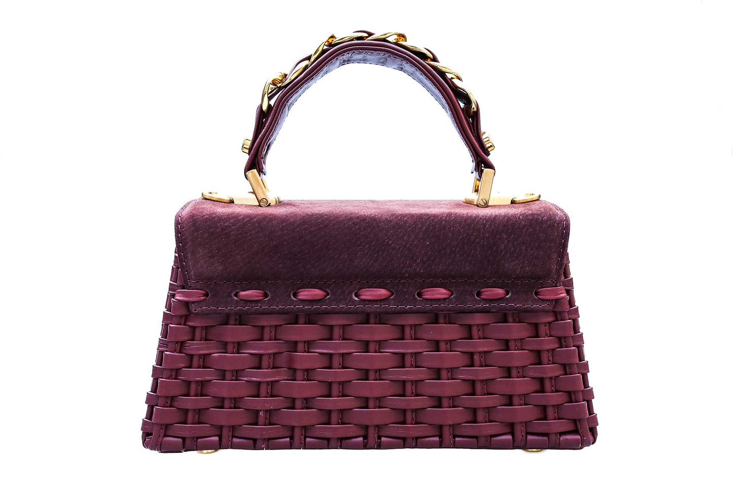 Bolsa Lu Rajão Camurça Bordô