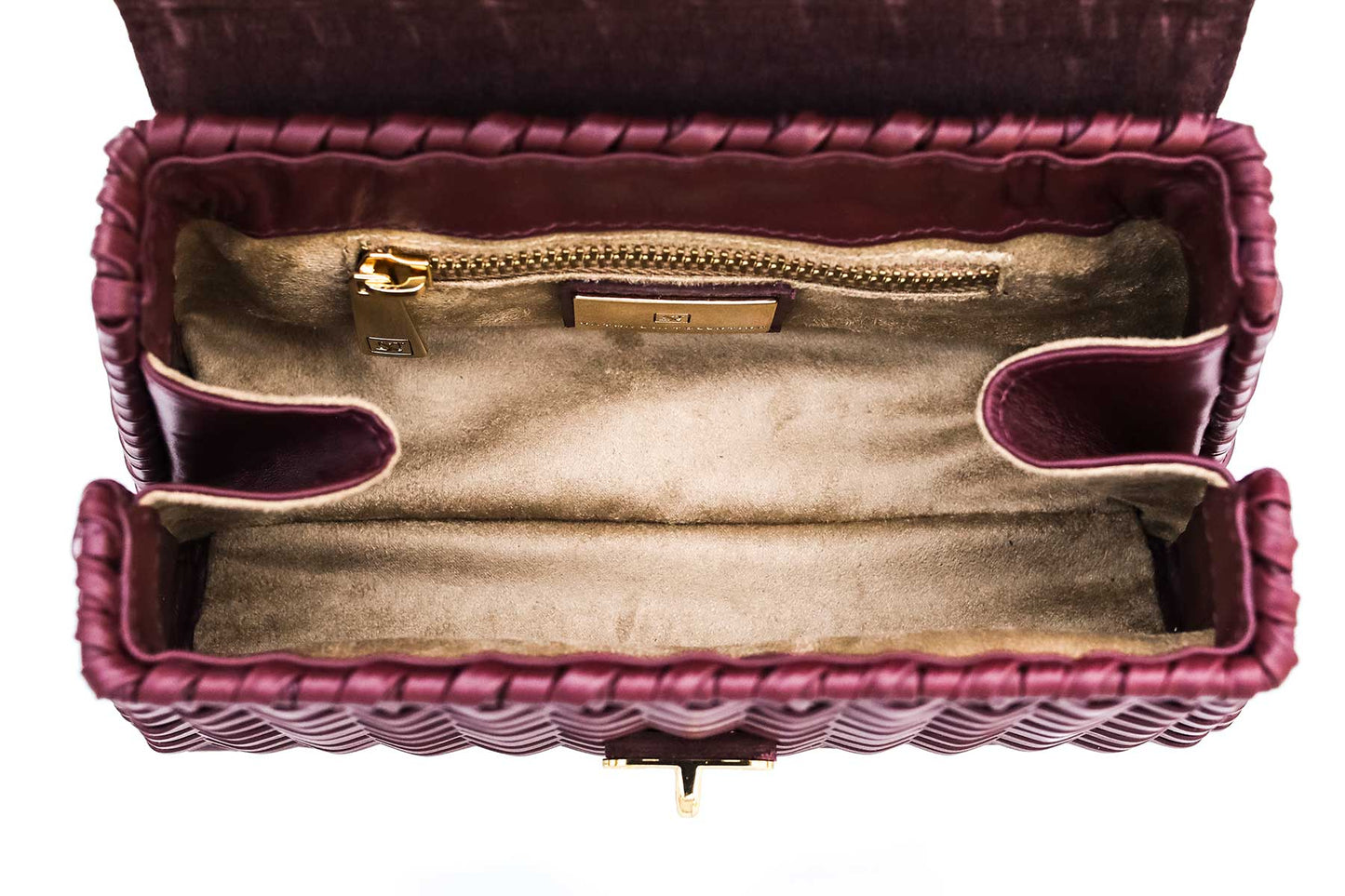 Bolsa Lu Rajão Camurça Bordô