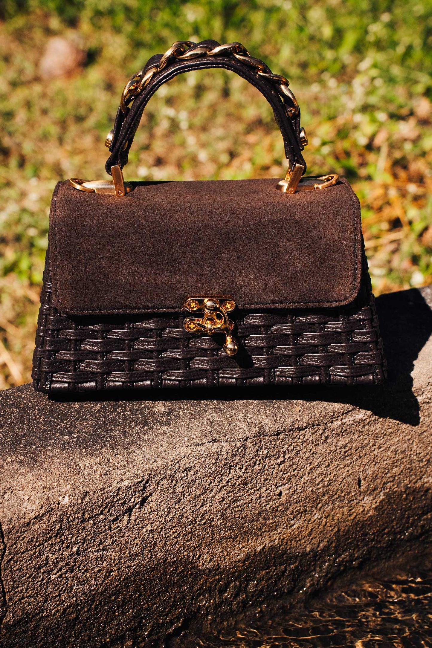 Bolsa Lu Rajão Camurça Café