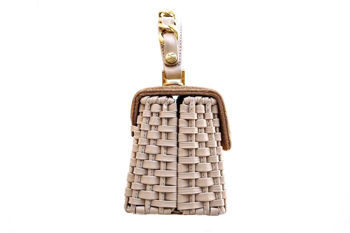 Bolsa Lu Rajão Camurça Creme