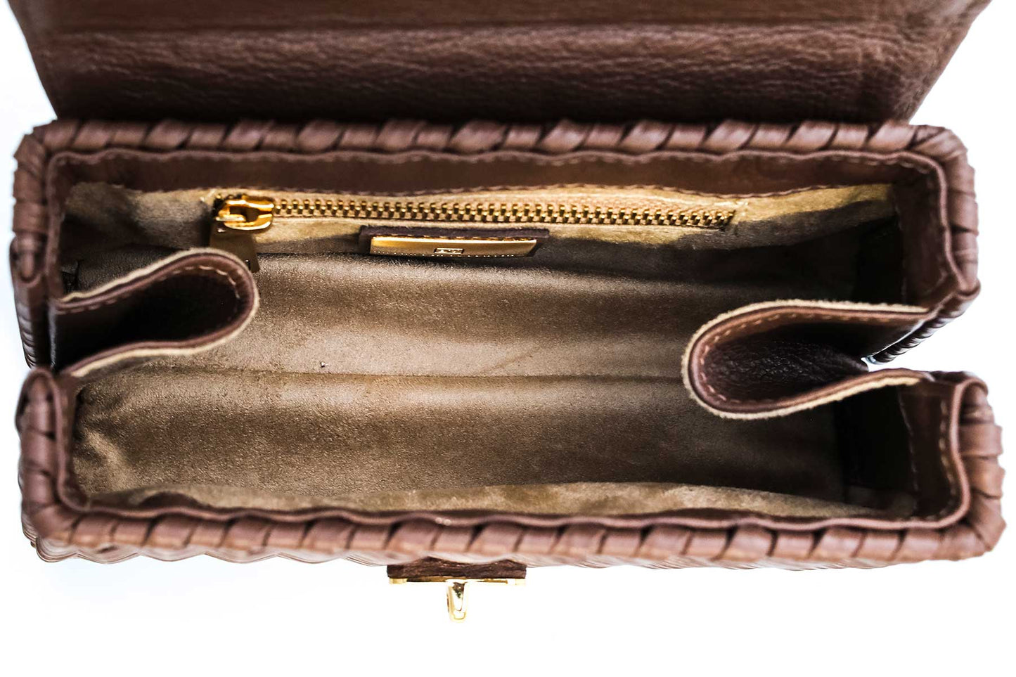 Bolsa Lu Rajão Ráfia Natural c/ Avelã