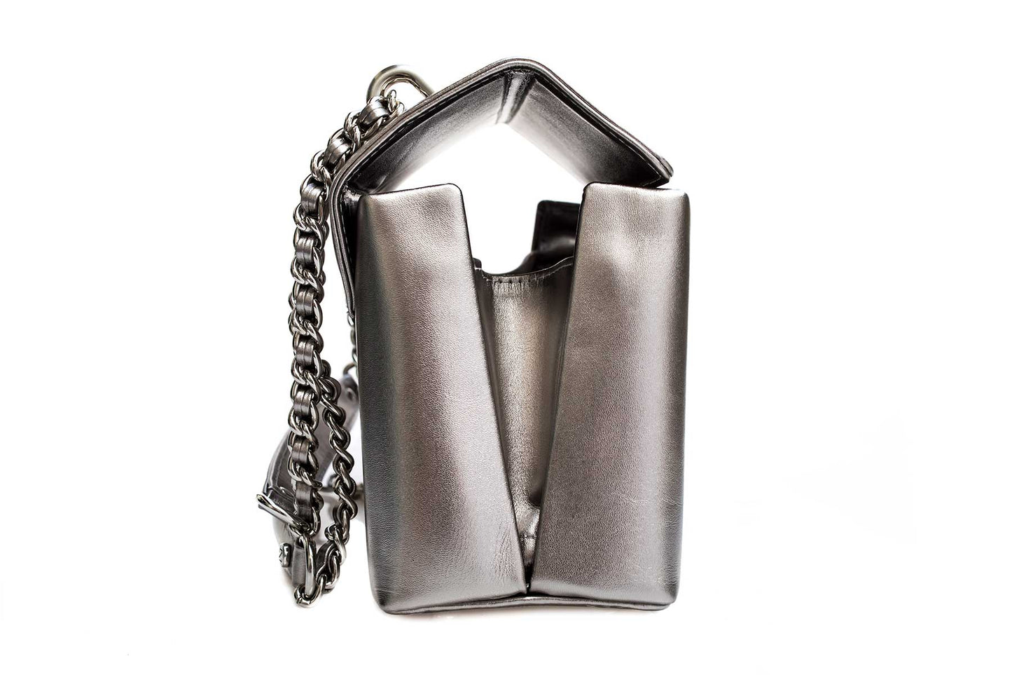 Bolsa Luciana Prata Envelhecida
