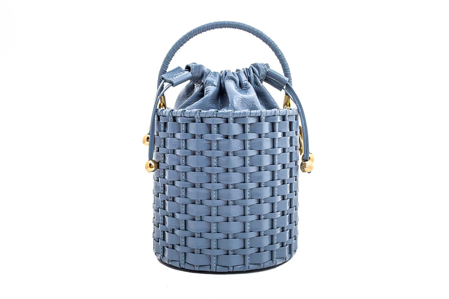 Bolsa Lucila Azul Bebê Verniz