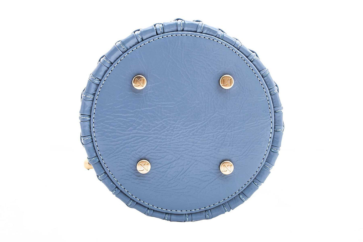 Bolsa Lucila Azul Bebê Verniz