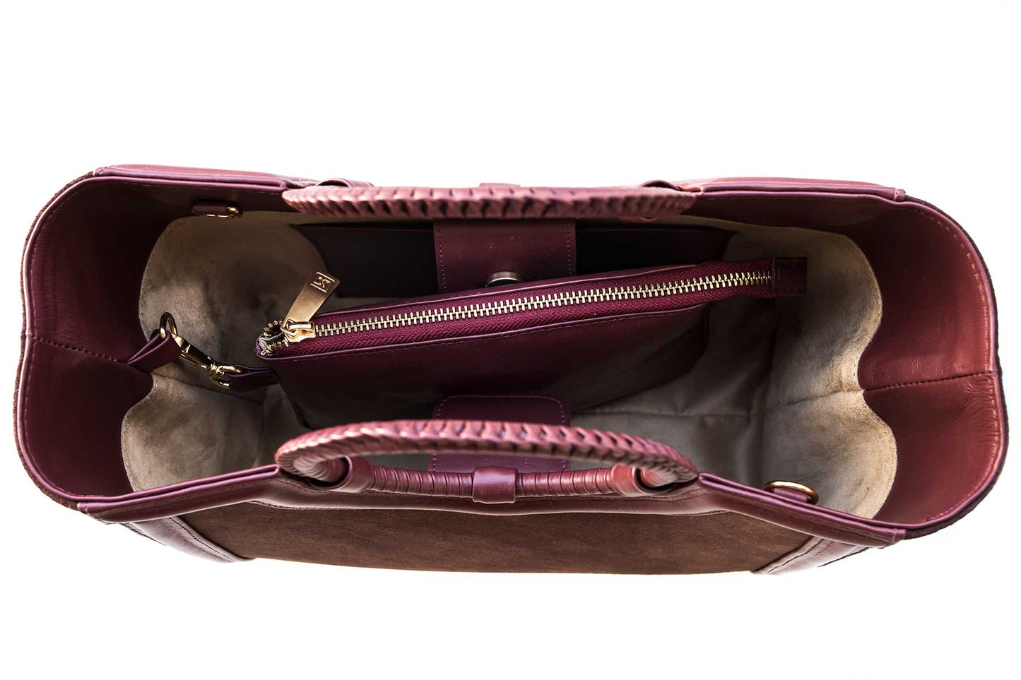Bolsa Marcela Mini Camurça Bordô