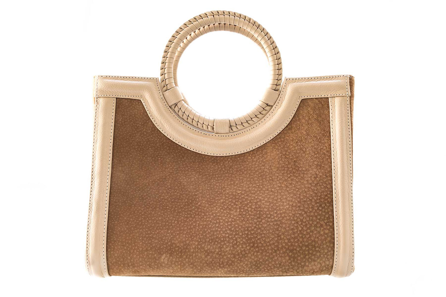 Bolsa Marcela Mini Camurça Creme