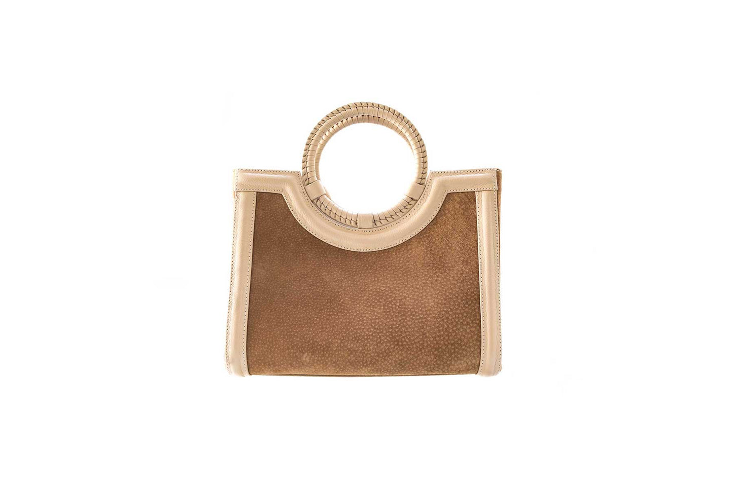 Bolsa Marcela Mini Camurça Creme
