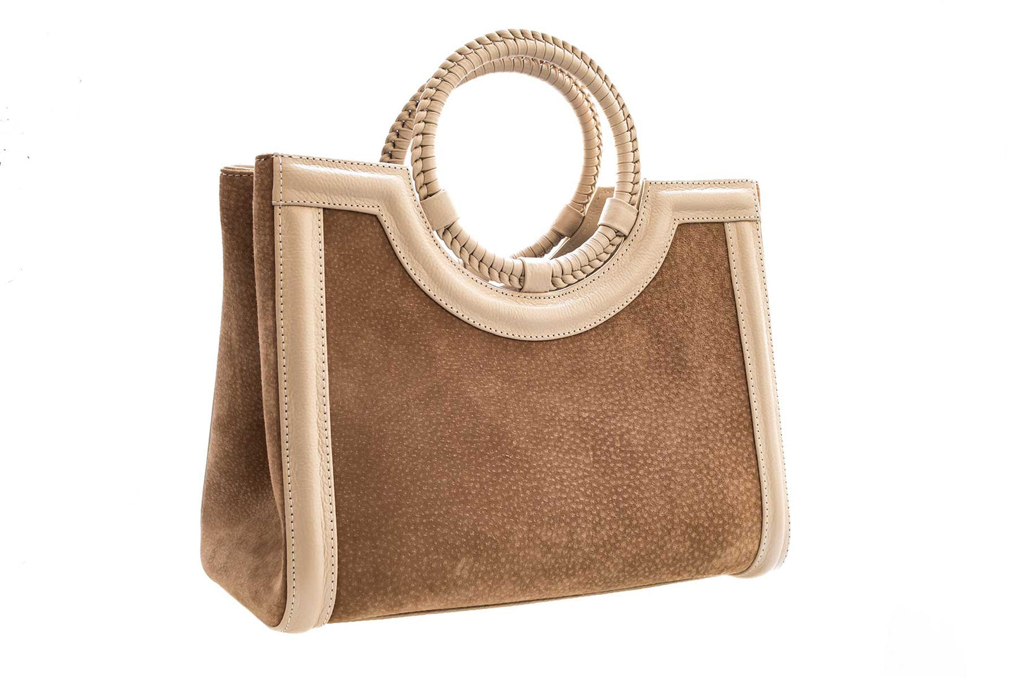 Bolsa Marcela Mini Camurça Creme
