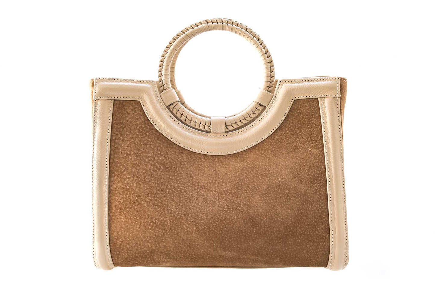 Bolsa Marcela Mini Camurça Creme