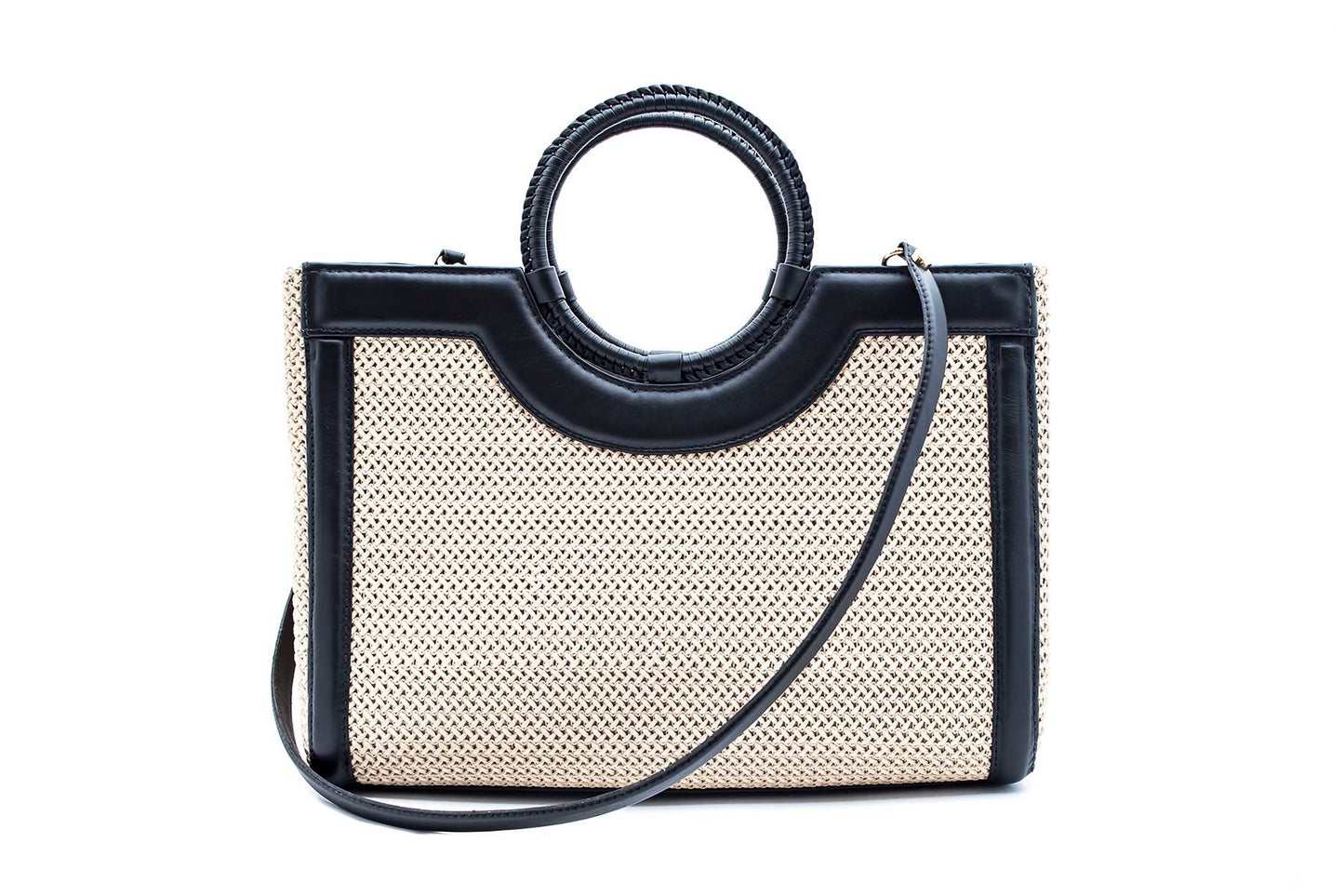 Bolsa Marcela Off-White c/ Preto