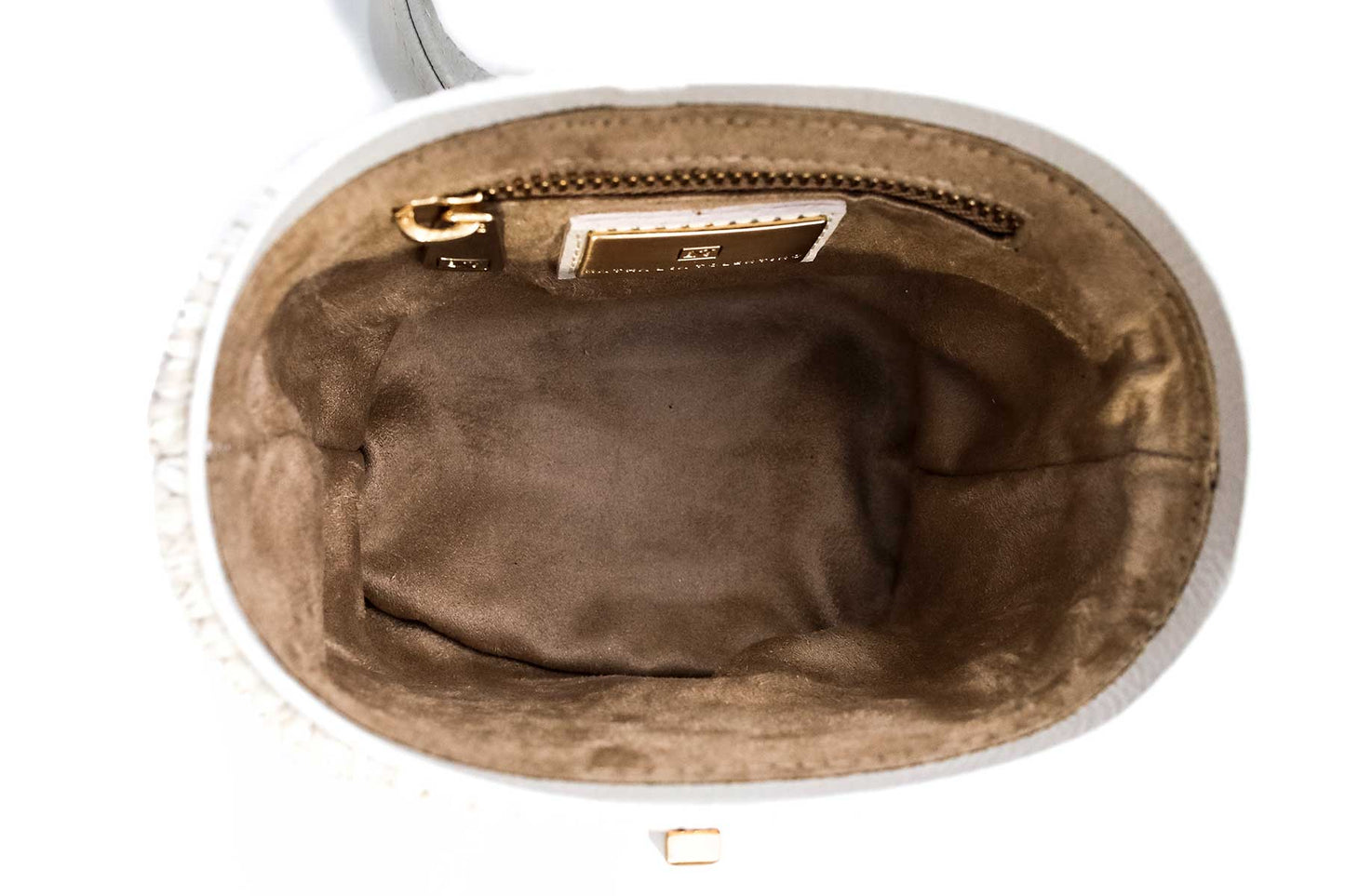 Bolsa Olga Micro Ráfia Natural Off-White