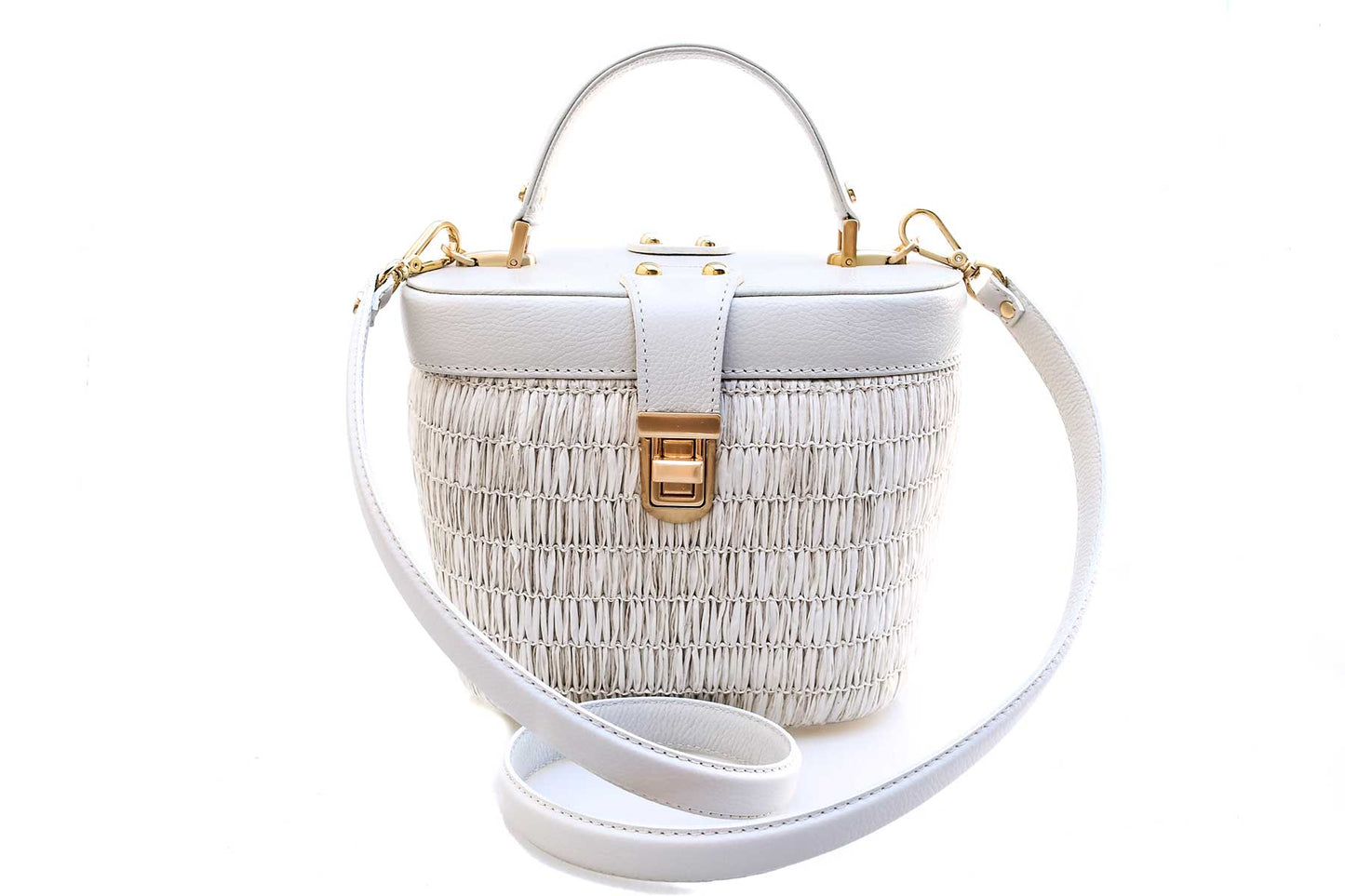 Bolsa Olga Ráfia Natural Off-White