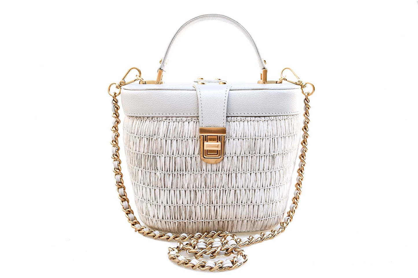 Bolsa Olga Ráfia Natural Off-White