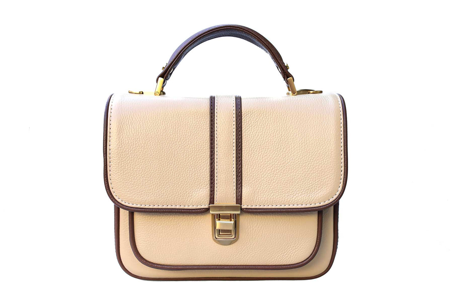 Bolsa Soraia Mini Creme c/ Avelã
