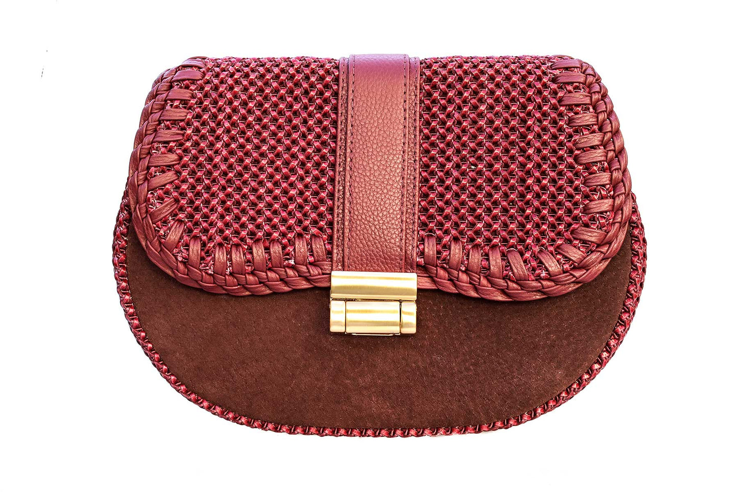 Bolsa Tarsila Mini Camurça Bordô