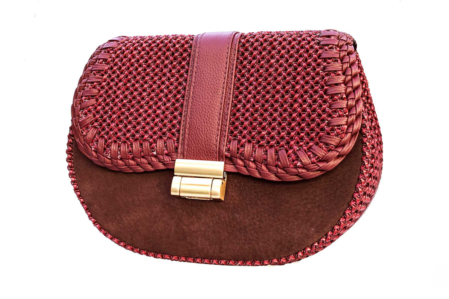Bolsa Tarsila Mini Camurça Bordô