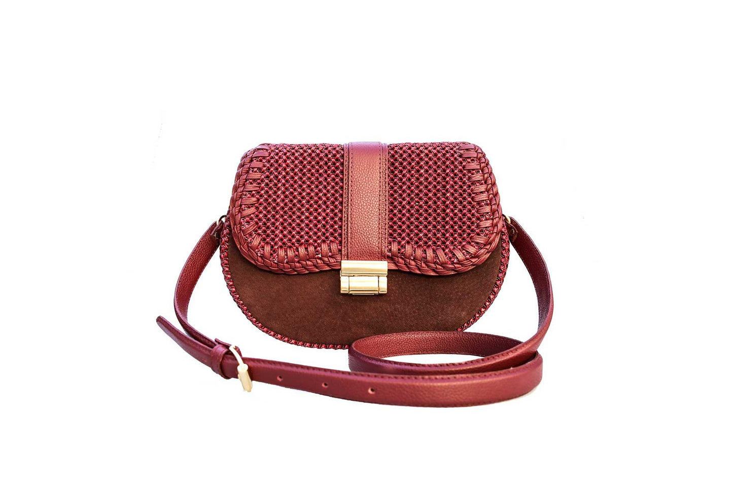 Bolsa Tarsila Mini Camurça Bordô