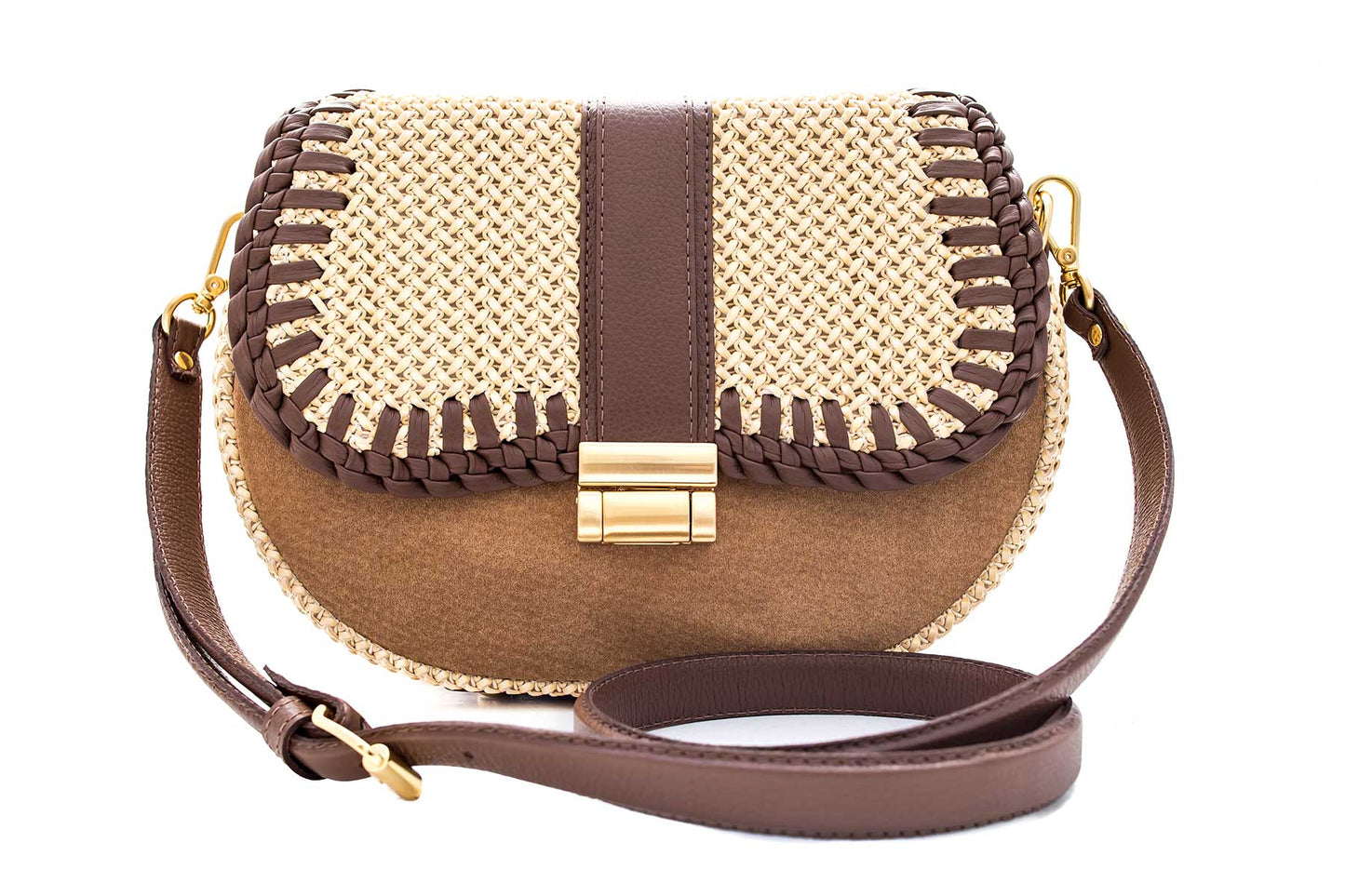 Bolsa Tarsila Mini Camurça Caramelo