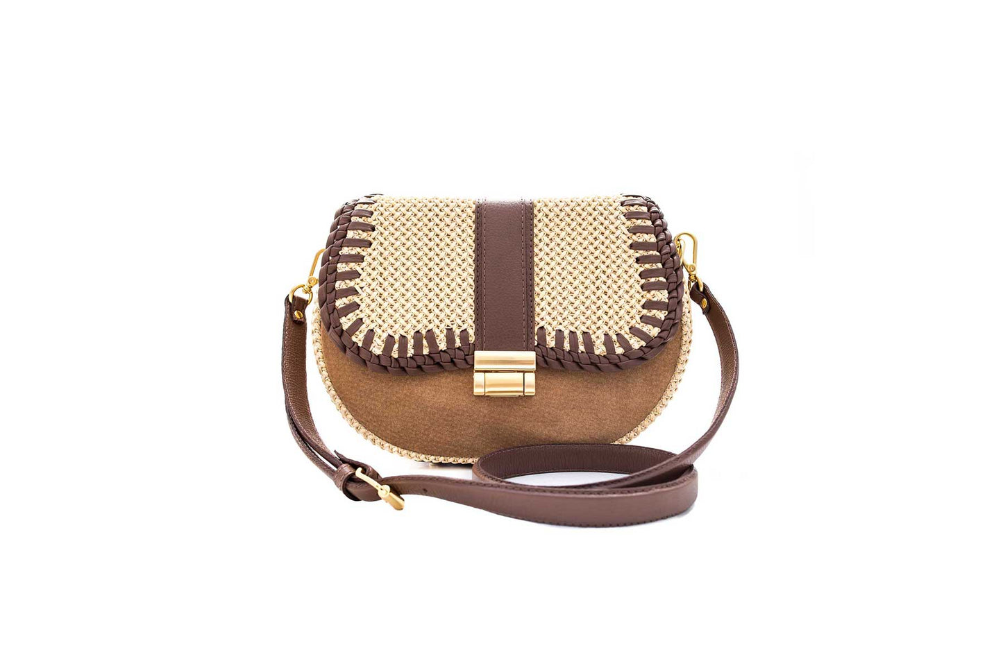 Bolsa Tarsila Mini Camurça Caramelo