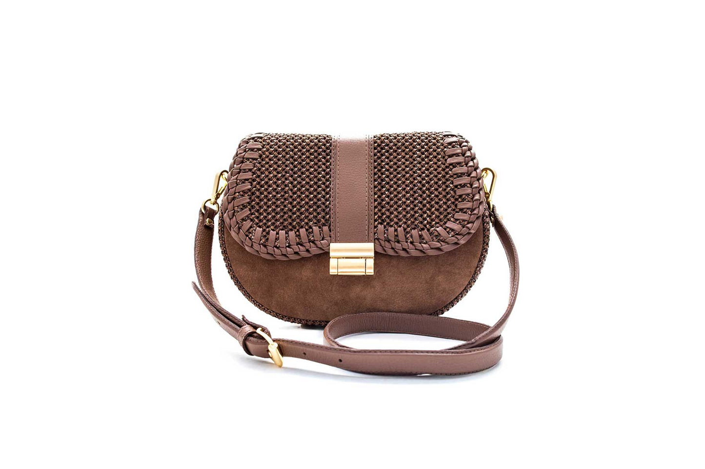 Bolsa Tarsila Mini Camurça Café