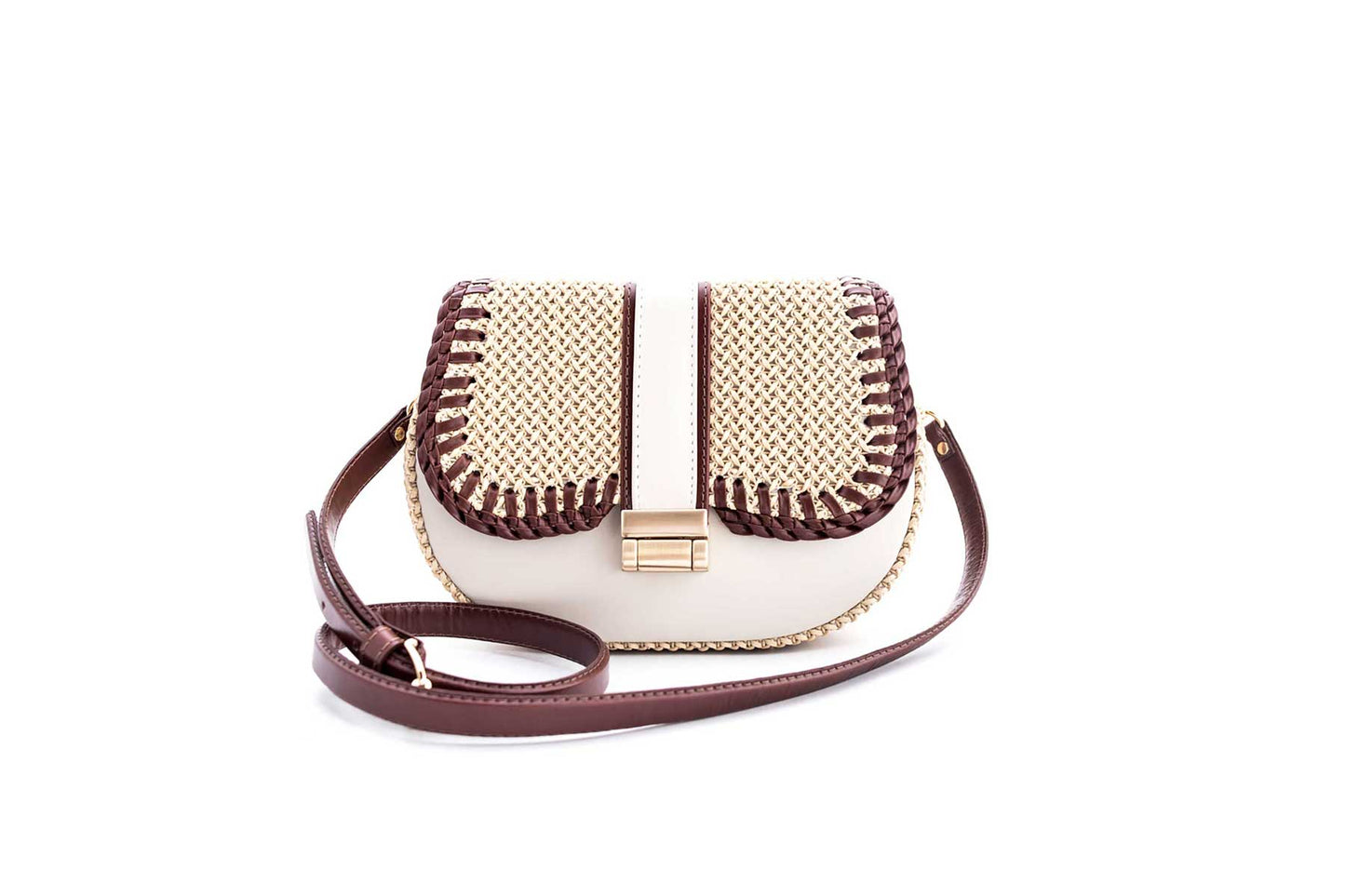 Bolsa Tarsila Mini Off White c/ Café