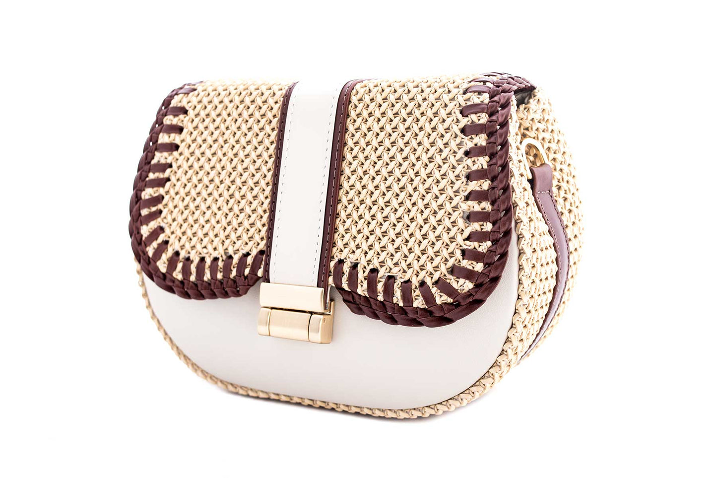 Bolsa Tarsila Mini Off White c/ Café