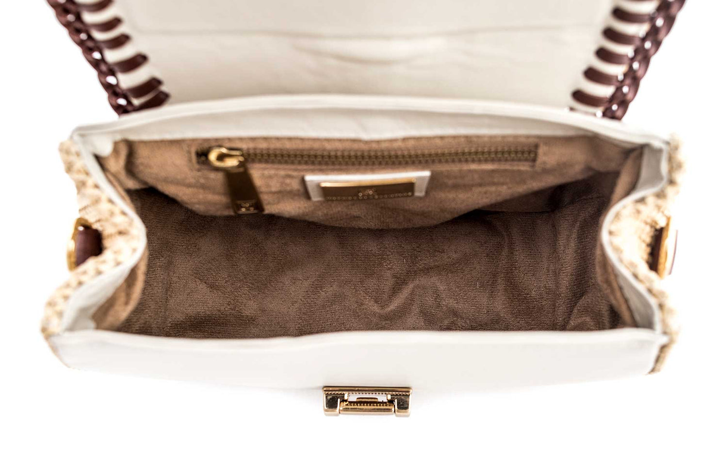 Bolsa Tarsila Mini Off White c/ Café